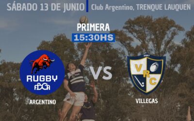 RUGBY: El plantel superior del Club Argentino juega este sábado de local ante General Villegas por el clasificatorio