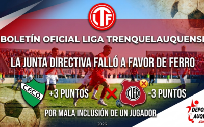 La Junta Directiva falló a favor de Ferro: Las Guasquitas pierde los puntos por mala inclusión de un jugador