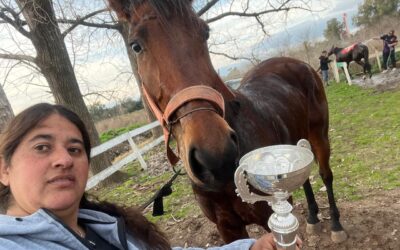 TROTE: Yesica Rivas ganó la carrera para Lady Drivers que se disputó en Chivilcoy, fue con el ejemplar Albión Cory