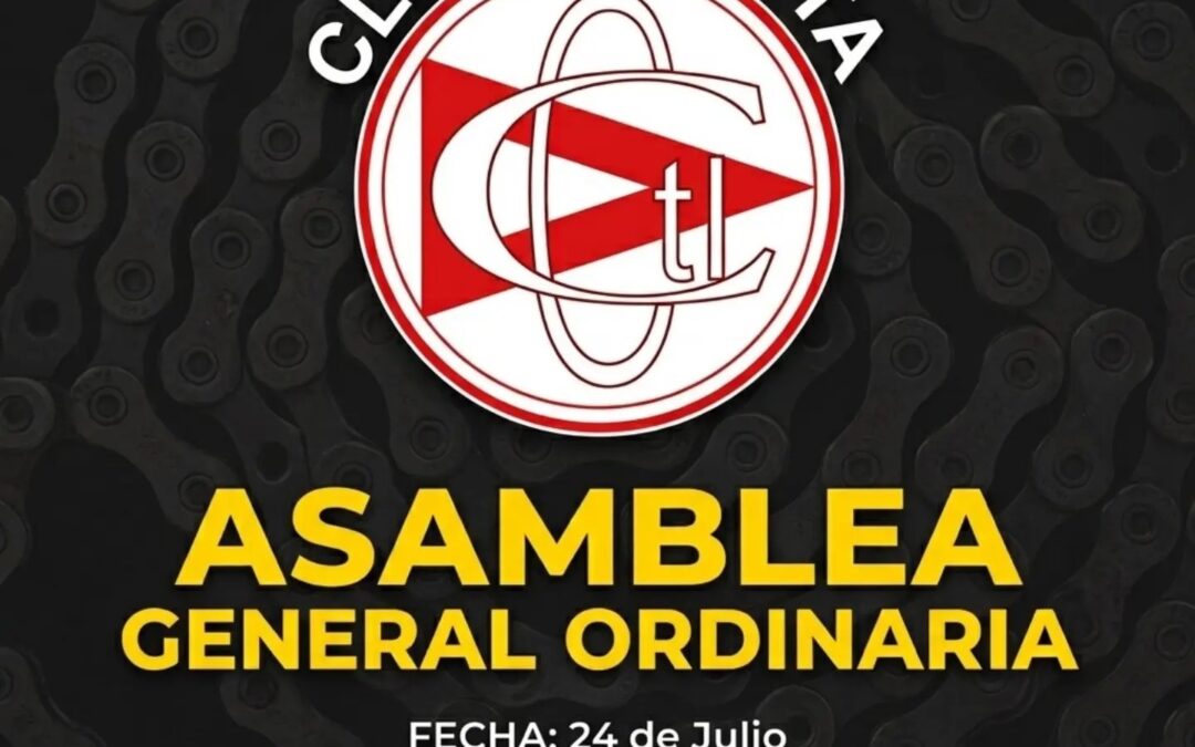 Institucional: El Club Ciclista Trenque Lauquen convoca a su Asamblea General Ordinaria