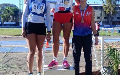 Atletismo: Renata Barragán, subcampeona nacional en Marcha 10 kms, en el torneo de mayores en Rosario