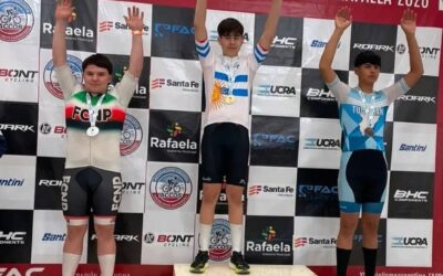 Ciclismo: Fermin Paladino logró la medalla de plata en el argentino juvenil en Rafaela, en prueba velocidad lanzada