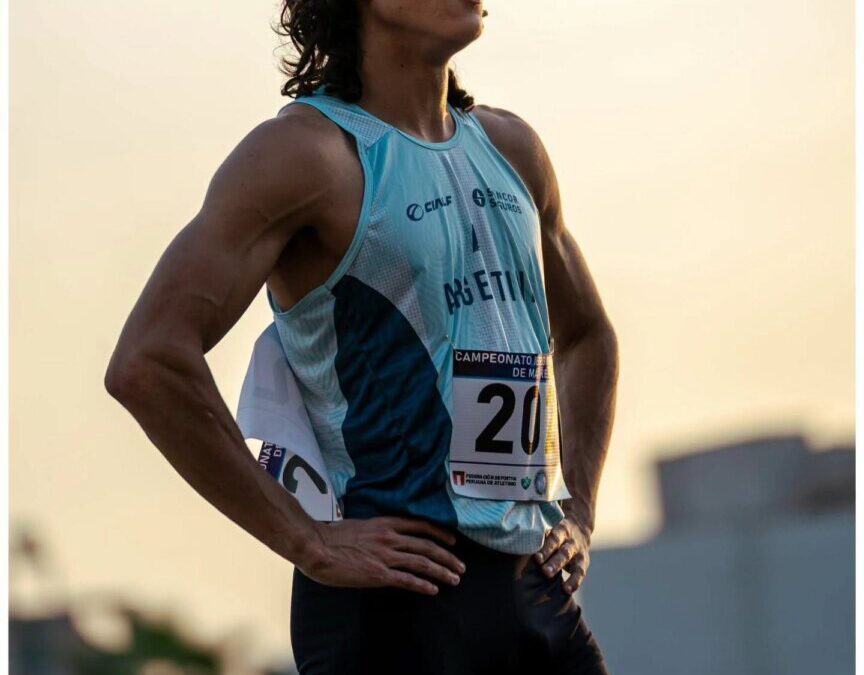 Atletismo: El atleta Martín Saavedra logro otra destacada marca en la prueba de salto en largo en el Cenard