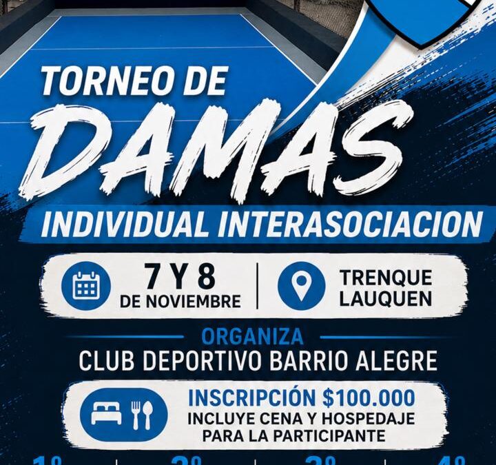 Bochas: Torneo individual de damas para el mes de noviembre en Barrio Alegre
