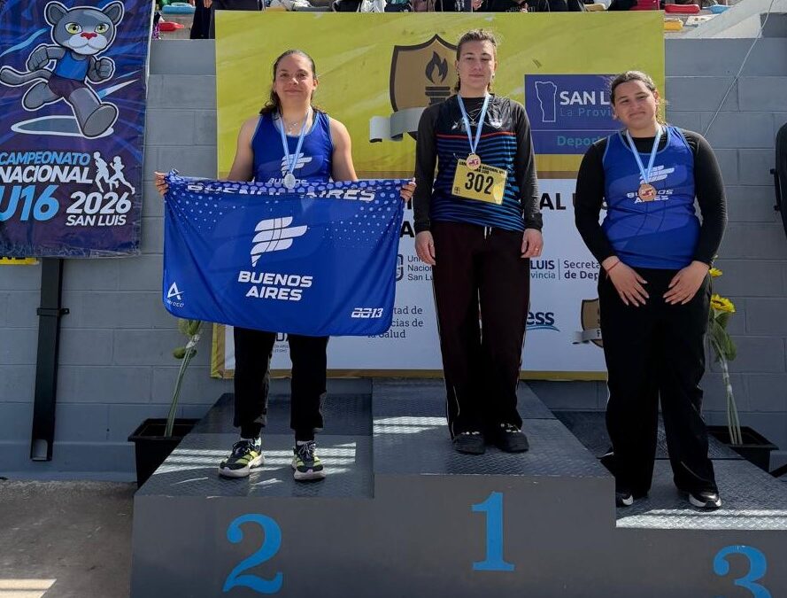 Atletismo: La trenquelauquense Camila Tello se consagró subcampeona nacional U16 en el lanzamiento del disco