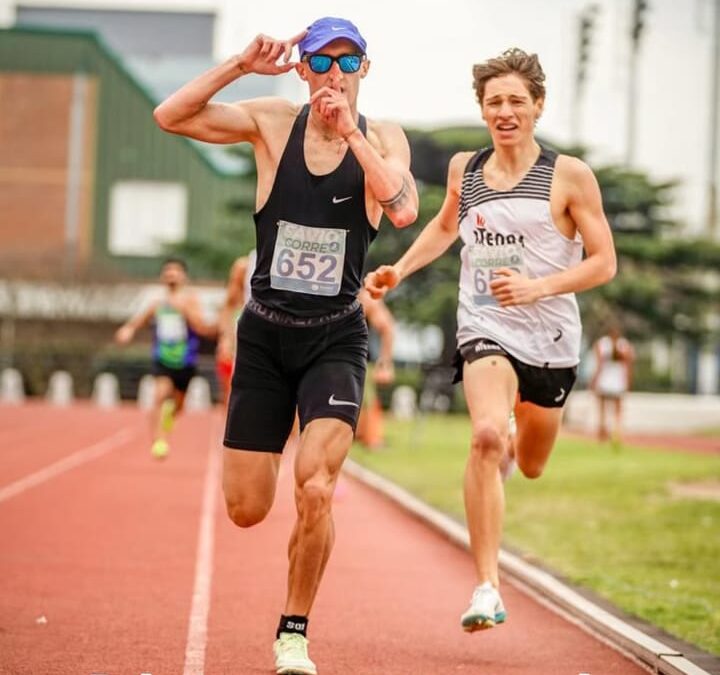 Atletismo: El fondista treslomense Marcos Perna Pérez debutó el sábado en la prueba de los 800 metros en pista