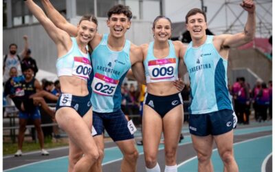 Atletismo: El relevo mixto 4 x 100 y el fondista Matías Reynaga lograron medallas de plata en la primera jornada del Suramericano