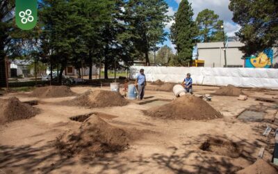 TEJO: El Municipio inició obra para techar cuatro canchas del complejo María Castaña en Hernández y A. Díaz