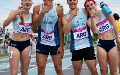 Atletismo: La histórica posta mixta 4 x 100, bronce en el suda U23 y con record nacional de la categoría